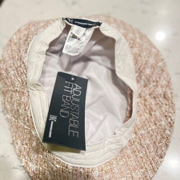 INC Chain Tweed pink Trim Chain Winter Cloche Hat NEW pale pink - Picture 5 of 5